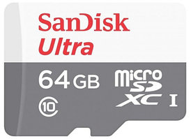 Карта памяти Sandisk 64GB  SD Adapter (SDSQUNS-064G-GN3MA)(161705)