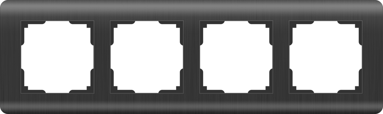 Рамка на 4 поста /WL12-Frame-04 (графит)