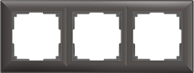 Рамка на 3 поста /WL14-Frame-03 (серо-коричневый)