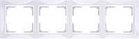 Рамка на 4 поста /WL03-Frame-04 (белый)