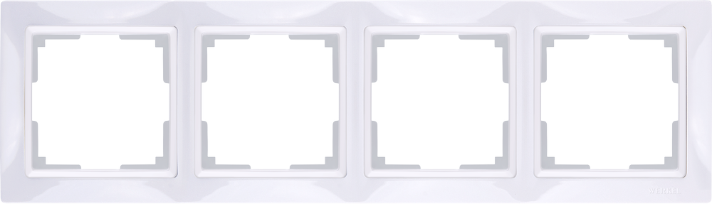 Рамка на 4 поста /WL03-Frame-04 (белый) - фото 1 - id-p75498932