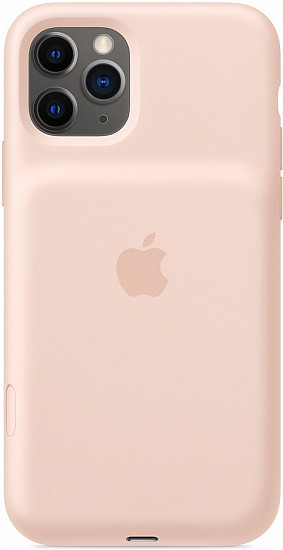 Оригинальный чехол-аккумулятор для IPhone 11 Pro Smart Battery Case with Wireless Charging  Model A2184 (Pink