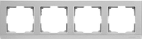 Рамка на 4 поста /WL06-Frame-04 (серебрянный)