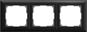 Рамка на 3 поста /WL14-Frame-03 (черный матовый)