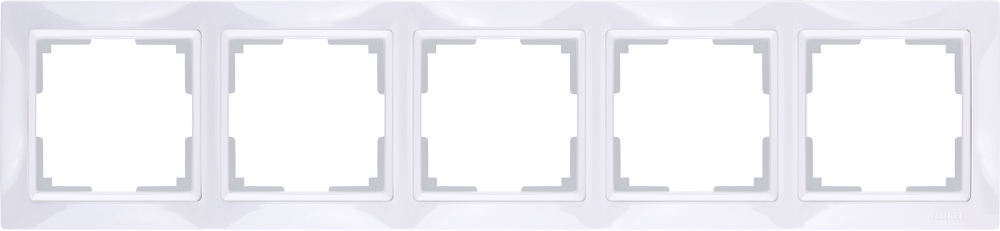 Рамка на 5 постов /WL03-Frame-05 (белый, basic)