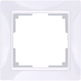 Рамка на 1 пост /WL03-Frame-01 (белый, basic)