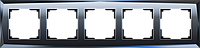 Рамка на 5 постов /WL08-Frame-05 (черный)