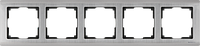 Рамка на 5 постов /WL02-Frame-05 (глянцевый никель)