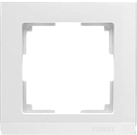 Рамка на 1 пост /WL04-Frame-01-white (белая)