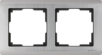 Рамка на 2 поста /WL02-Frame-02 (глянцевый никель)