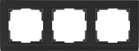 Рамка на 3 поста /WL04-Frame-03-black (черный)