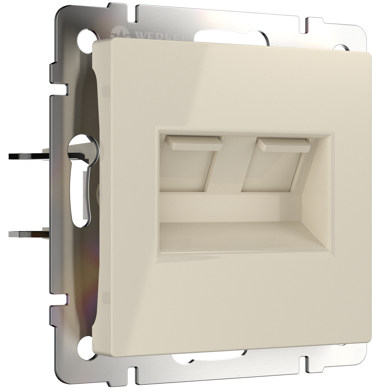 Розетка телефонная RJ-11 /WL05-RJ-11 (белая)