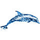 Наклейка Дельфин на алькорплан ( ПВХ пленка), фото 2