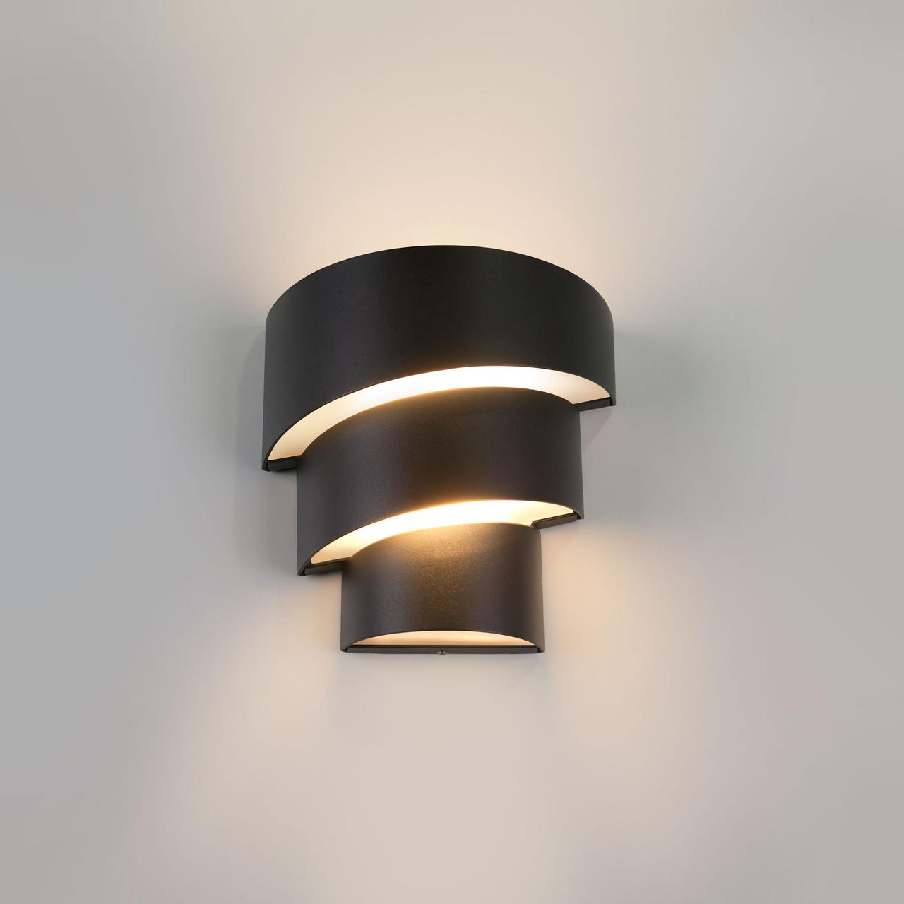 Светильник садово-парковый со светодиодами HELIX черный /1535 TECHNO LED/