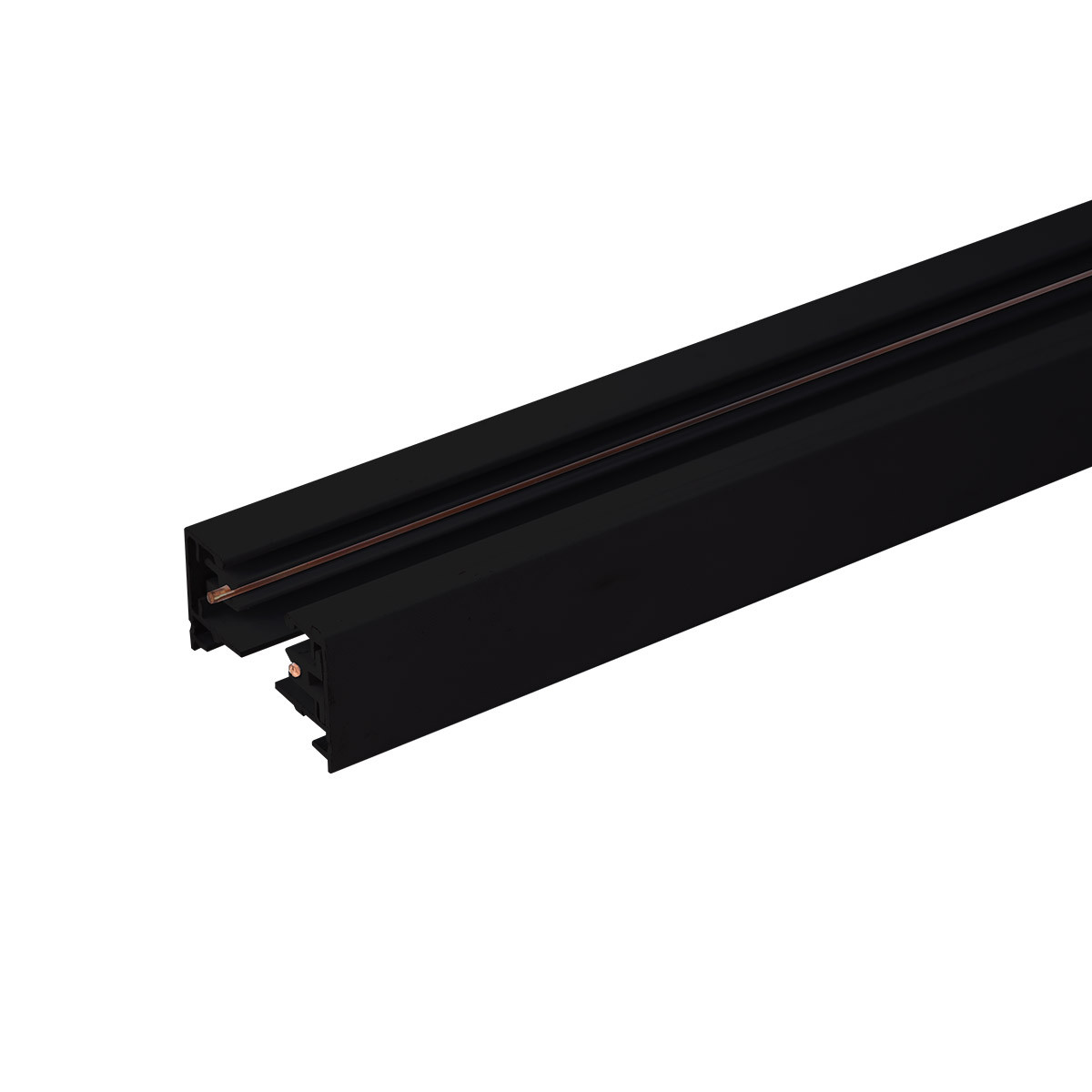 Шинопровод электрический для светильников однофазный шинопровод черный 2м /TRL-1-1-200-BK/ - фото 1 - id-p75498164