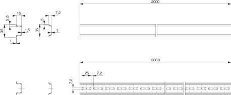DIN-рейка симметричная 2м 15*35 неперфорированная /NSYSDR200/ - фото 8 - id-p75497235