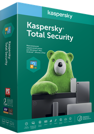Антивирус Kaspersky Total Security на 1 год для 3 ПК, продление