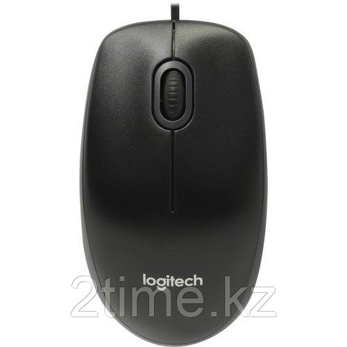 Мышь USB Logitech B100 Black  (910-003357), 1,8м