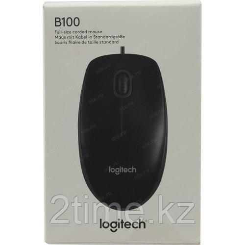 Мышь USB Logitech B100 Black (910-003357), 1,8м - фото 9 - id-p75867279