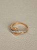 Золотое кольцо с фианитами / 18 размер, фото 4