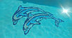 Мозаичное панно Два дельфина 2505 для бассейна, фото 3