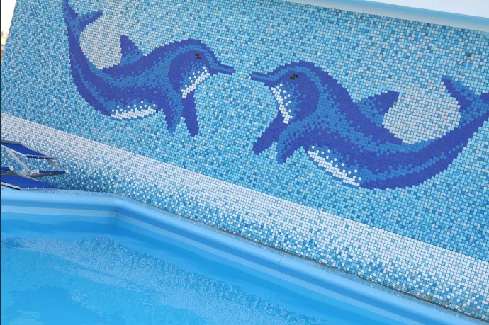 Мозаичное панно Дельфин 2505 для бассейна - фото 4 - id-p75903523