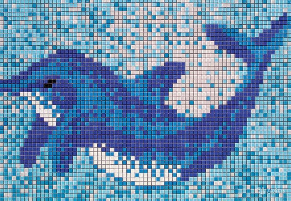 Мозаичное панно Дельфин 2508 для бассейна - фото 5 - id-p75903531