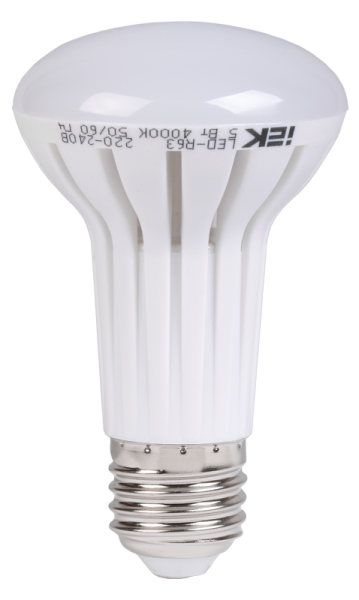 Лампа светодиодная R63 рефлектор 5Вт 400 Лм 230В 4000К Е27 Ecolight ИЭК