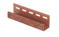 J-планка Стоун-хаус Красный кирпич 3050 мм, фото 1