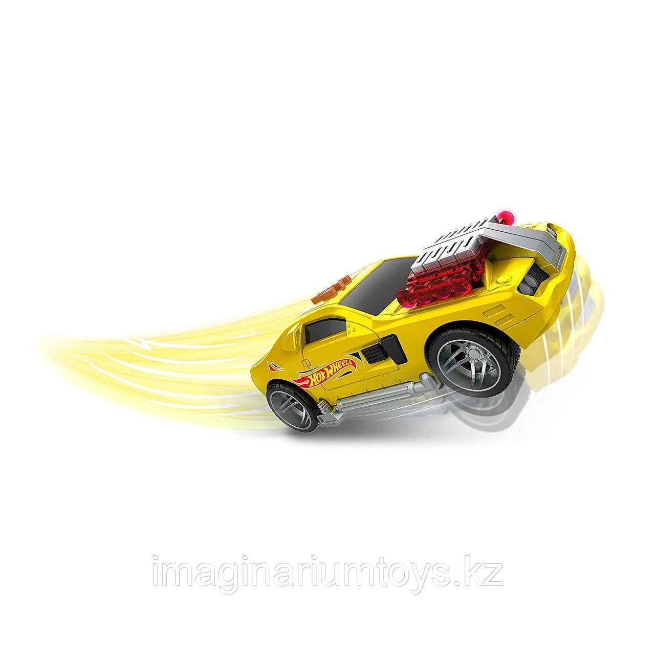 Машинка Hot Wheels Pop Racers 13 см желтая - фото 4 - id-p75908189