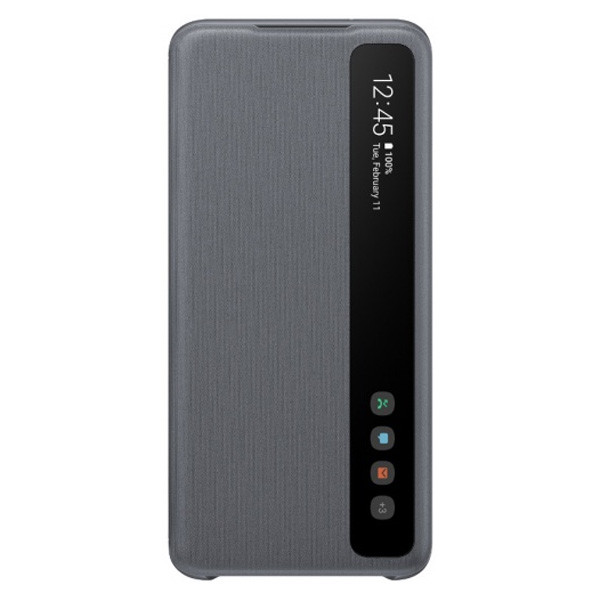 Чехол для Samsung Galaxy S20  Smart Clear View Cover EF-ZG980CJEGRU (Gray), фото 1