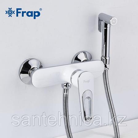 Смеситель с гигиеническим душем Frap F2049 белый, фото 2