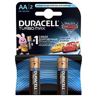 Батарейка DURACELL TurboMax AA 2шт 1.5V LR6 (пальчиковые)