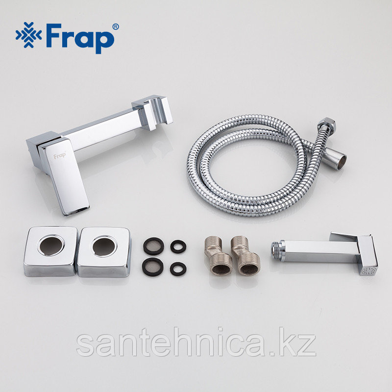 Смеситель с гигиеническим душем Frap F7504 хром - фото 6 - id-p75921425