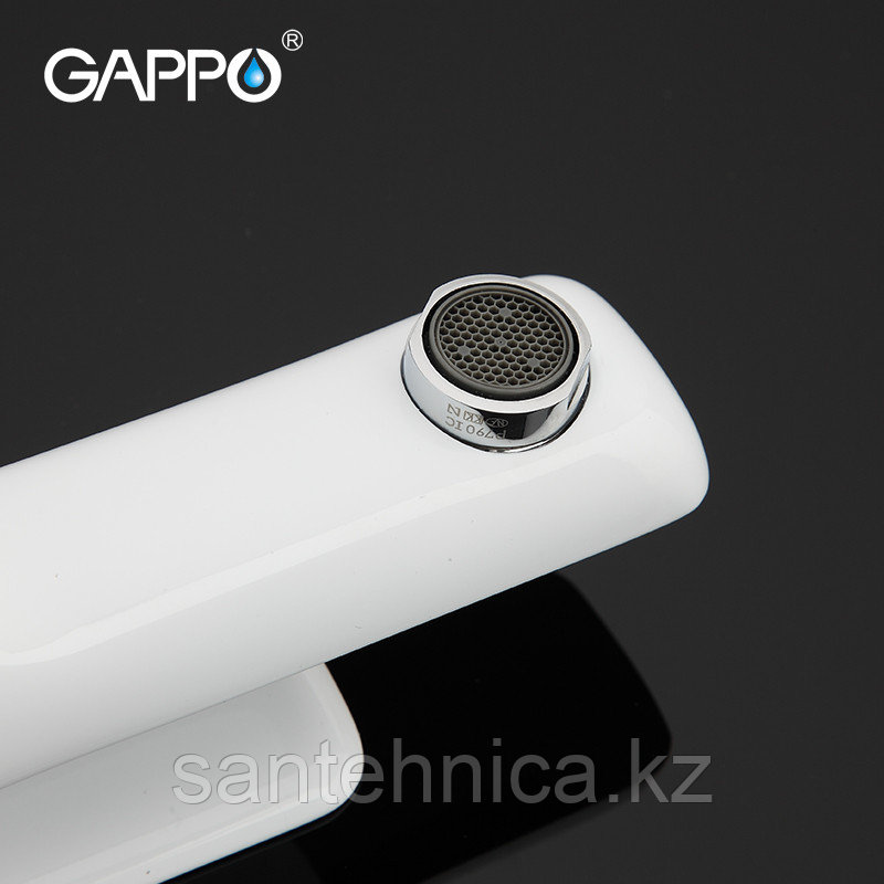 Смеситель для раковины Gappo G1048 белый - фото 3 - id-p75921509