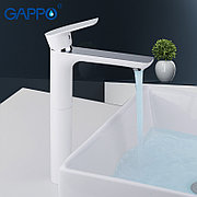 GAPPO G1048-2 Смеситель д/раковины высокий белый/хром