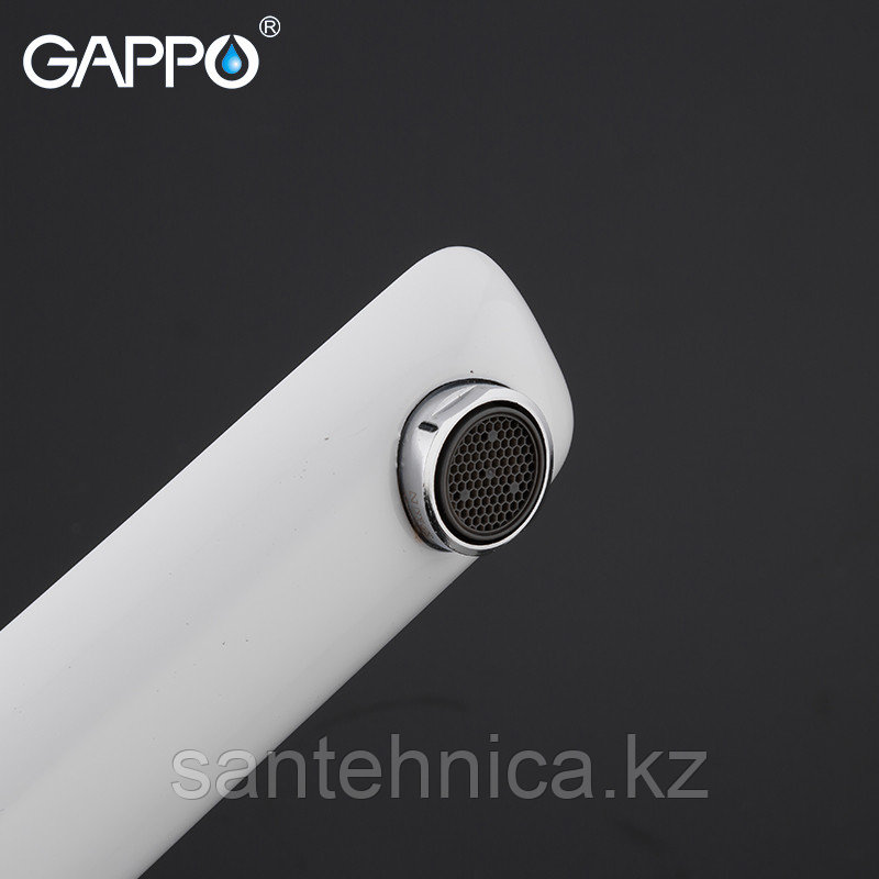 Смеситель для раковины Gappo G1048-2 белый - фото 4 - id-p75921513