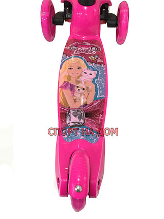 Детский самокат на 3-х колесах (серия Барби), фото 2