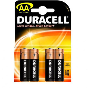 Батарейка DURACELL Basic АА 4шт LR6 (пальчиковые) -надежный источник питания для часто используемых