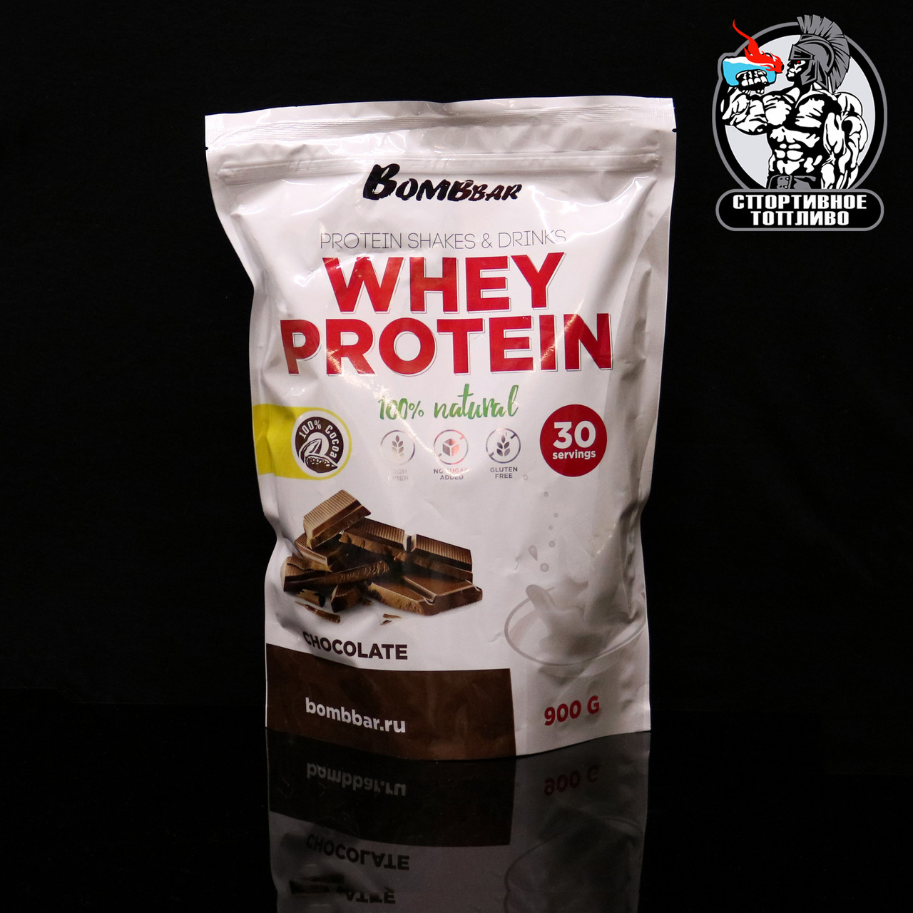 Сывороточный протеин от BomBBar "Whey Protein" 900гр/30порций Шоколад