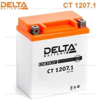 Аккумулятор Delta CT 1207.1 (12V / 7Ah) [YTX7L-BS] - фото 2 - id-p75927551