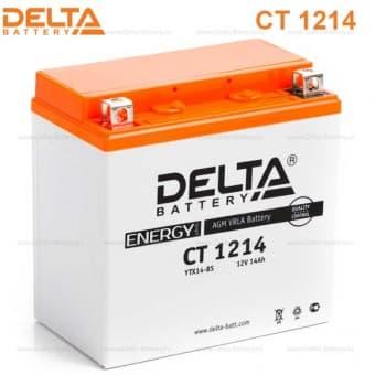 Аккумулятор Delta CT 1214 (12V / 14Ah) [YTX14H-BS, YTX16-BS, YB16B-A,YTX14-BS] - фото 1 - id-p75936858