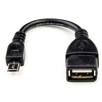 OTG USB2.0 - microUSB с кабелем 135mm