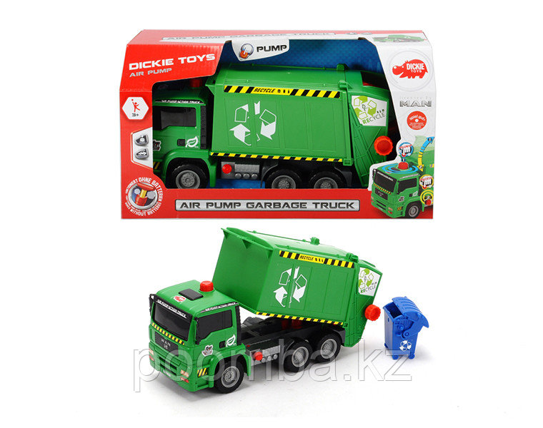 Машинка мусоровоз с контейнером AirPump 31 см Dickie Toys