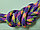 Скакалка гимнастическая утяжеленная разноцветная 2,5 м, фото 6