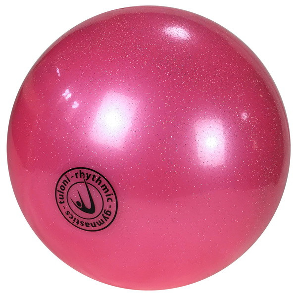 Мяч для художественной гимнастики с блестками 17-18 см Tuloni - фото 4 - id-p49032850
