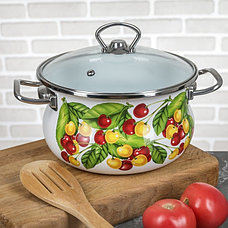 Набор эмалированной посуды из 3-х кастрюль,(1,5 л, 2,5 л, 3,5 л) i1000 "Вкусняшка" I1000вкус, фото 3