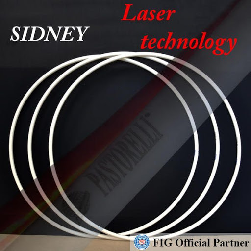 Обруч гимнастический Pastorelli Sidney FIG Logo Laser 80/85/90 см, фото 1