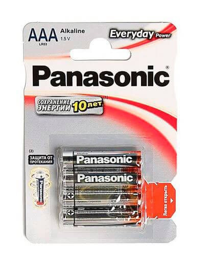 Батарейки Panasonic LR03 Everyday Power BL4
