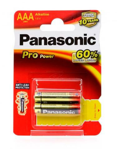 Батарейки Panasonic LR03 PRO Power BL2